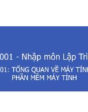 Bài giảng Nhập môn lập trình: Bài 1 - Tổng quan máy tính và phần mềm máy tính