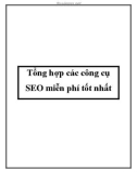 Tổng hợp các công cụ SEO miễn phí tốt nhất