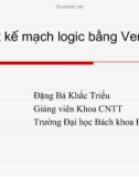 Thiết kế mạch logic bằng Verilog - HDL