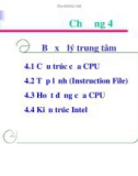 Bài giảng Cấu trúc máy tính: Chương 4