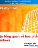 Bài giảng Lập trình Windows: Bài 1 - Trần Ngọc Bảo