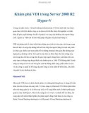 Khám phá VDI trong Server 2008 R2 Hyper-V