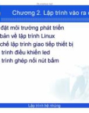 Bài giảng Lập trình hệ nhúng: Chương 2 - Phạm Văn Thuận