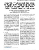 Phân tích tỷ lệ lỗi khối của mạng vô tuyến nhận thức dạng nền lựa chọn nút chuyển tiếp từng phần trong truyền thông gói tin ngắn