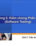 Bài giảng Công nghệ phần mềm: Chương 5 - Trần Anh Dũng