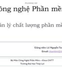 Bài giảng Công nghệ phần mềm: Bài 4 - TS. Lê Nguyễn Tuấn Thành