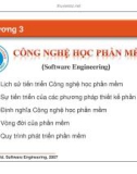 Bài giảng Công nghệ phần mềm - Chương 3: Công nghệ học phần mềm