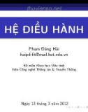 Bài giảng Hệ điều hành: Chương 2 - Phạm Đăng Hải