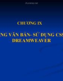 Bài giảng Thiết kế Web: Chương 9, 10 - Từ Thị Xuân Hiền