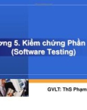 Bài giảng Nhập môn Công nghệ phần mềm: Chương 5 - ThS. Phạm Thi Vương