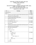 Đáp án đề thi tốt nghiệp cao đẳng nghề khóa 3 (2009-2012) - Nghề: Lập trình máy tính - Môn thi: Lý thuyết chuyên môn nghề - Mã đề thi: DA LTMT-LT09