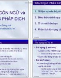 Chương 2: Phân tích từ vựng