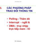 Bài giảng Thiết bị ngoại vi và kỹ thuật ghép nối: Chương 3 - Bùi Quốc Anh