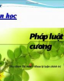 Bài giảng Pháp luật đại cương: Bài 2 - Ths. Đinh Thị Hoa