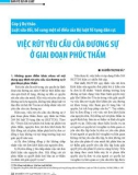 Góp ý Dự thảo Luật sửa đổi, bổ sung một số điều của Bộ luật Tố tụng dân sự: Việc rút yêu cầu của đương sự ở giai đoạn phúc thẩm