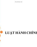 Bài giảng Luật Hành chính