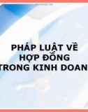 PHÁP LUẬT VỀ HỢP ĐỒNG TRONG KINH DOANH