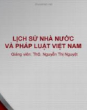 Bài giảng Lịch sử nhà nước và pháp luật Việt Nam: Bài 8 - ThS. Nguyễn Thị Nguyệt