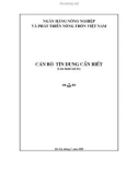 Ngân hàng nông nghiệp - Cán bộ tín dụng cần biết - Những điều cần biết về luật – 1