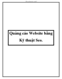 Quảng cáo Website bằng Kỹ thuật SEO