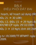 Bài giảng Luật Đất đai: Bài 4 - TS. Đặng Anh Quân