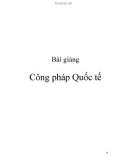 Bài giảng Công pháp quốc tế