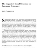 The Impact of Social Structure on Economic Outcomes