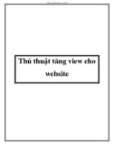 Thủ thuật tăng view cho website