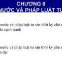 Bài giảng Lịch sử nhà nước và pháp luật - Chương 6: Nhà nước và pháp luật tư sản