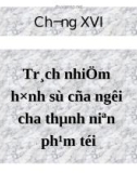 Bài giảng Luật Hình sự Việt Nam: Chương 16 - ThS. Trần Đức Thìn