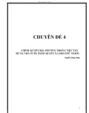 Chuyên đề 4: Chính quyền địa phương trong việc xây dựng nhà nước pháp quyền xã hội chủ nghĩa - Nguyễn Đăng Dung