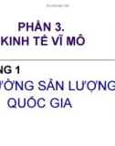 Kinh tế vĩ mô: Đo lường sản lượng quốc gia