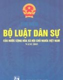 Tìm tiểu Bộ luật dân sự của nước CHXHCN Việt Nam năm 2005: Phần 1