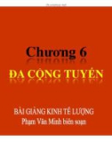 Bài giảng Kinh tế lượng: Chương 6 - Th.S Phạm Văn Minh