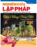 Tạp chí Nghiên cứu Lập pháp: Số 01/2018