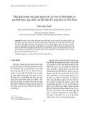 Hòa giải trong việc giải quyết các vụ việc về hôn nhân và gia đình theo quy định của Bộ luật Tố tụng dân sự Việt Nam