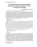 Các biện pháp nâng cao hiệu quả thi tuyển quan chức ở Việt Nam từ thế kỷ XV-XIX và những giá trị kế thừa