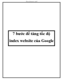 7 bước để tăng tốc độ index website của Google