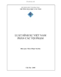 Giáo trình Luật Hình sự Việt Nam: Phần 1 - TS. Phạm Văn Beo