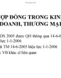 Bài giảng Hợp đồng trong kinh doanh, thương mại