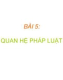 Bài giảng Pháp luật đại cương - Bài 5: Quan hệ pháp luật (Trường ĐH Kiến trúc - ĐH Đà Nẵng)