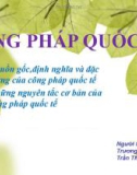 Bài giảng Công pháp quốc tế - Trương Thùy Linh, Trần Thị Ngọc Linh