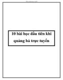 10 bài học khi quảng bá trực tuyến