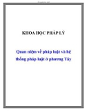 Quan niệm về pháp luật và hệ thống pháp luật ở phương Tây