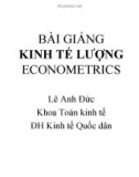 Bài giảng Kinh tế lượng: Chương 2 - Lê Anh Đức