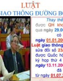 Bài giảng Luật giao thông đường bộ