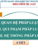 Bài giảng Pháp luật đại cương (General law) - Bài 3: Quan hệ pháp luật