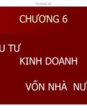 Bài giảng Pháp luật về đầu tư: Chương 6 - Đại học Mở TP HCM