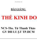 Bài giảng Chủ thể kinh doanh: Chương 3 - Công ty TNHH 1TV - NCS.ThS. Từ Thanh Thảo