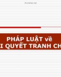 PHÁP LUẬT GIẢI QUYẾT TRANH CHẤP